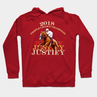 Justify Wins the 2018 Triple Crown Horse Racing Design Hoodie